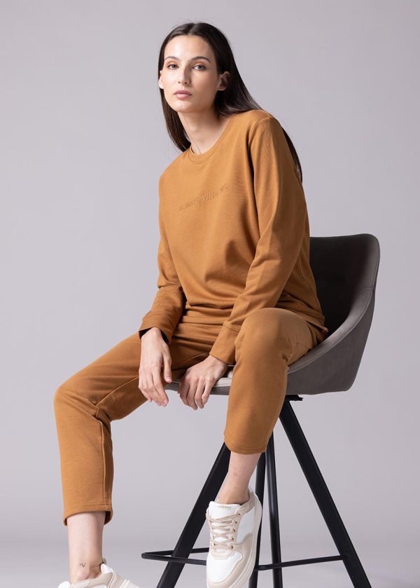 Copper Brown Ladies Sweatshirt (2pcs) - Image 2